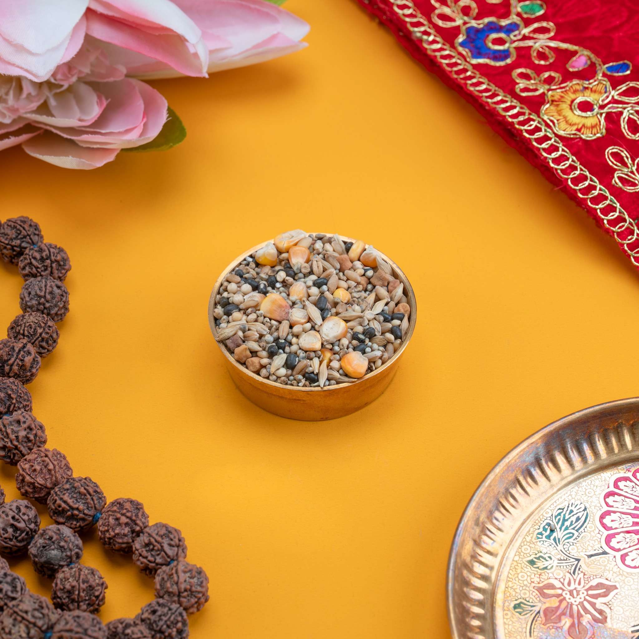 7 Sacred Grains (Anaj/Seeds) for Hawan, Puja & Sowing (50g)