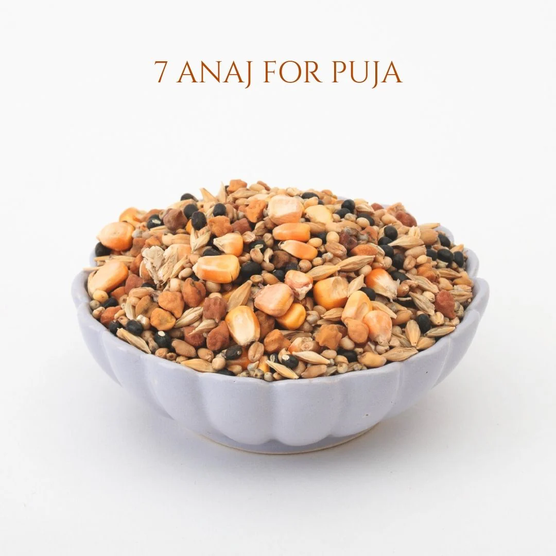 7 Sacred Grains (Anaj/Seeds) for Hawan, Puja & Sowing (50g) - Image 2