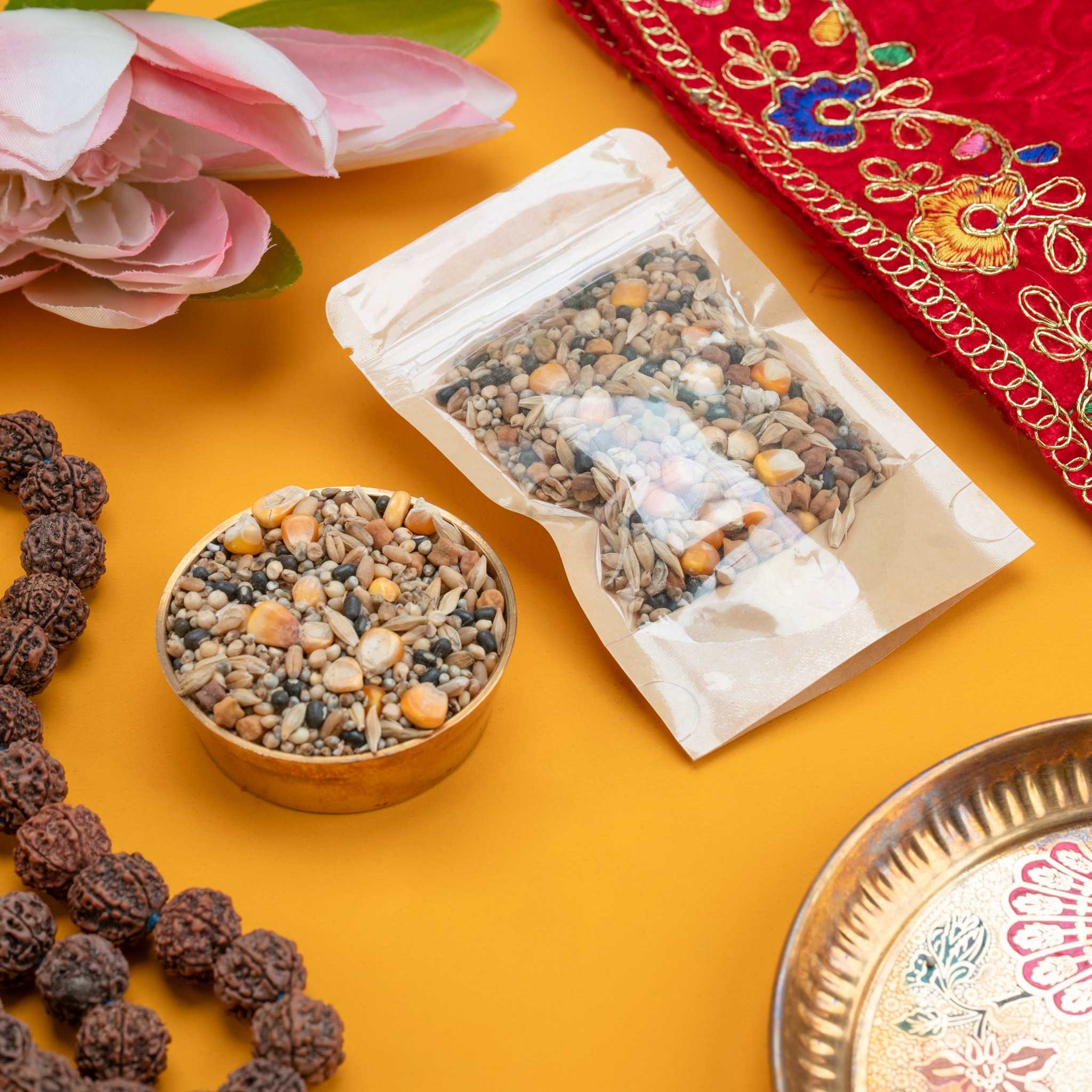 7 Sacred Grains (Anaj/Seeds) for Hawan, Puja & Sowing (50g) - Image 3