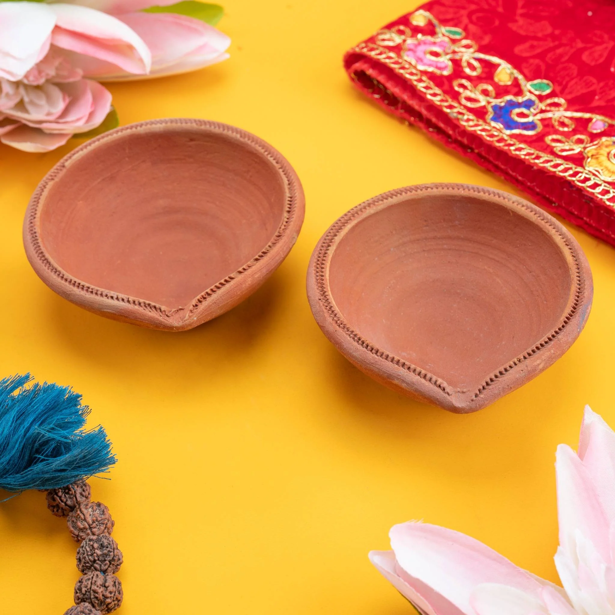 Handcrafted Akhand Diya β Clay/Mitti ka Diya for Pooja & Diwali (1 Pc & 2 Pcs) - Image 4