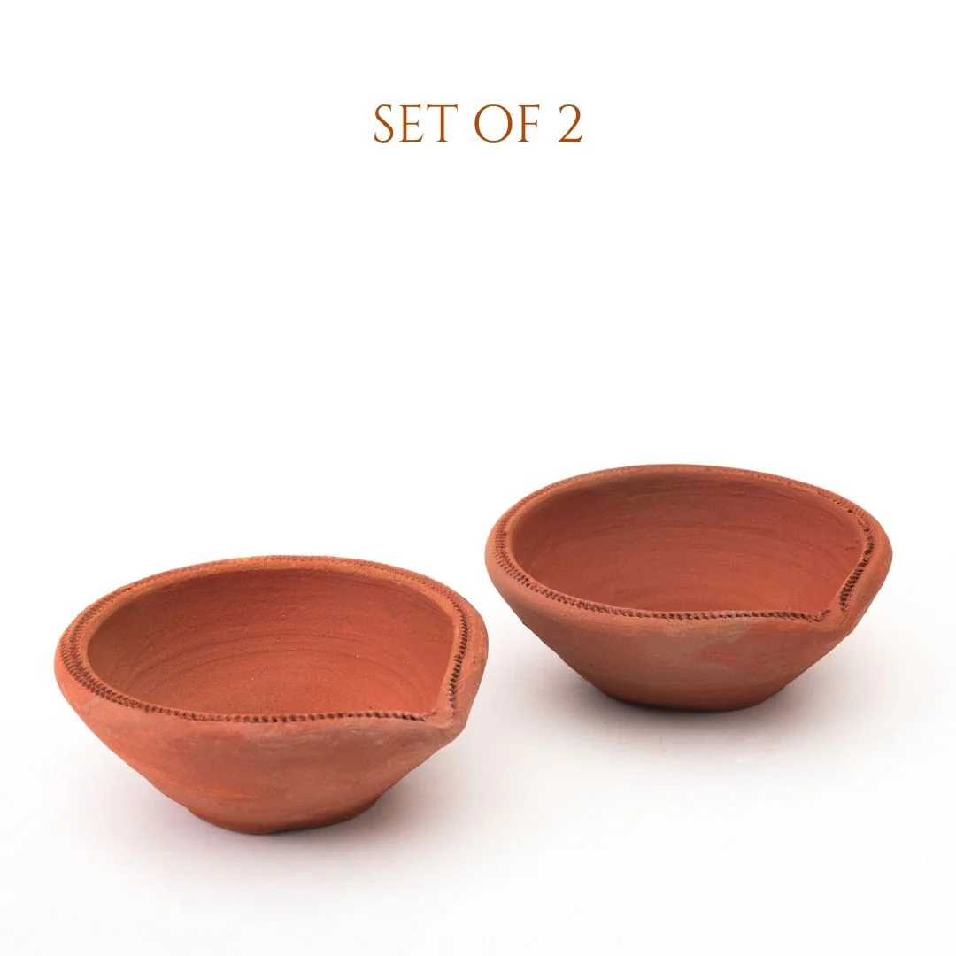 Handcrafted Akhand Diya β Clay/Mitti ka Diya for Pooja & Diwali (1 Pc & 2 Pcs) - Image 5