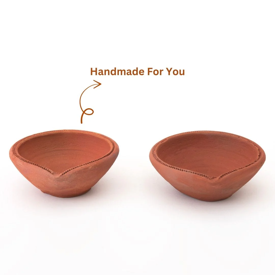 Handcrafted Akhand Diya β Clay/Mitti ka Diya for Pooja & Diwali (1 Pc & 2 Pcs) - Image 6