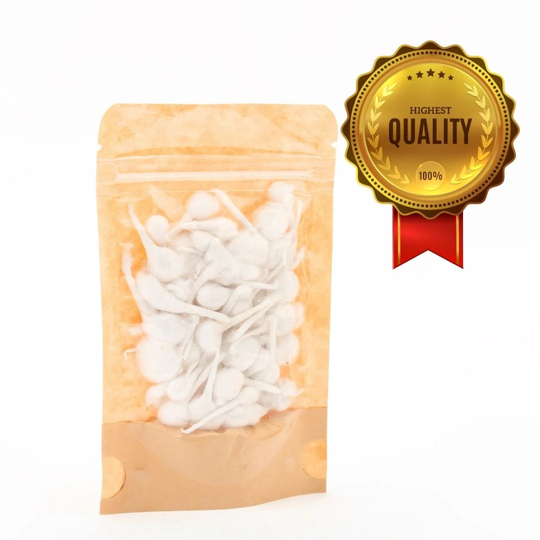 Batti | Pure Cotton Wicks for Diya & Pooja – Pack of 50 Pcs, 100 Pcs & 250 Pcs - Image 4