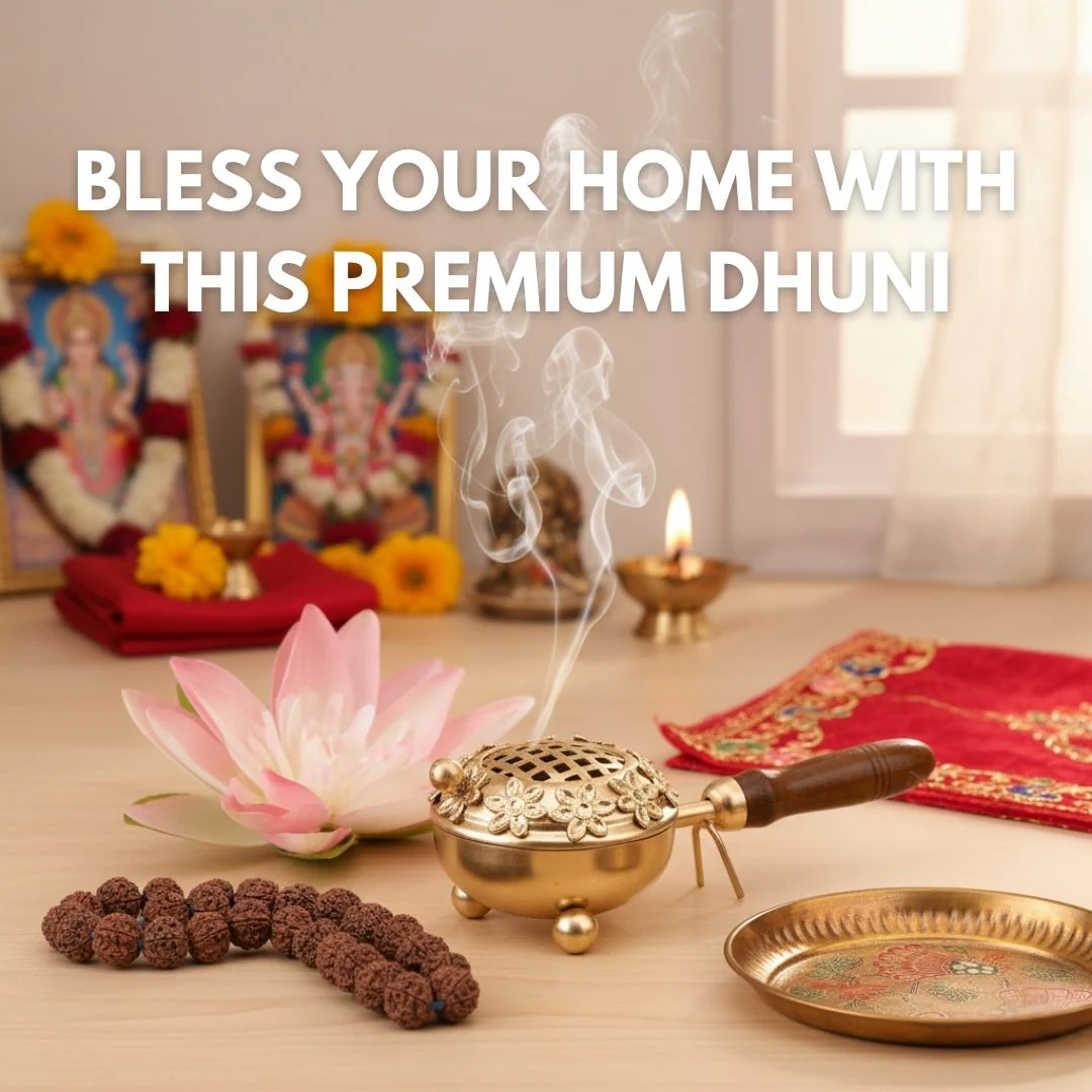 Dhuni – Traditional Brass Loban Lamp for Pooja & Positivity (1 Pc) - Image 4