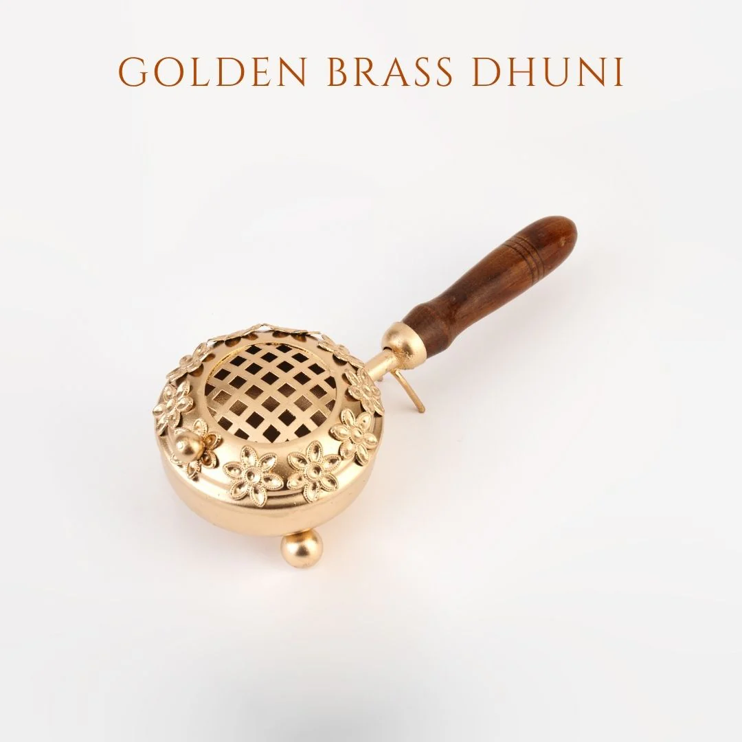 Dhuni – Traditional Brass Loban Lamp for Pooja & Positivity (1 Pc) - Image 5