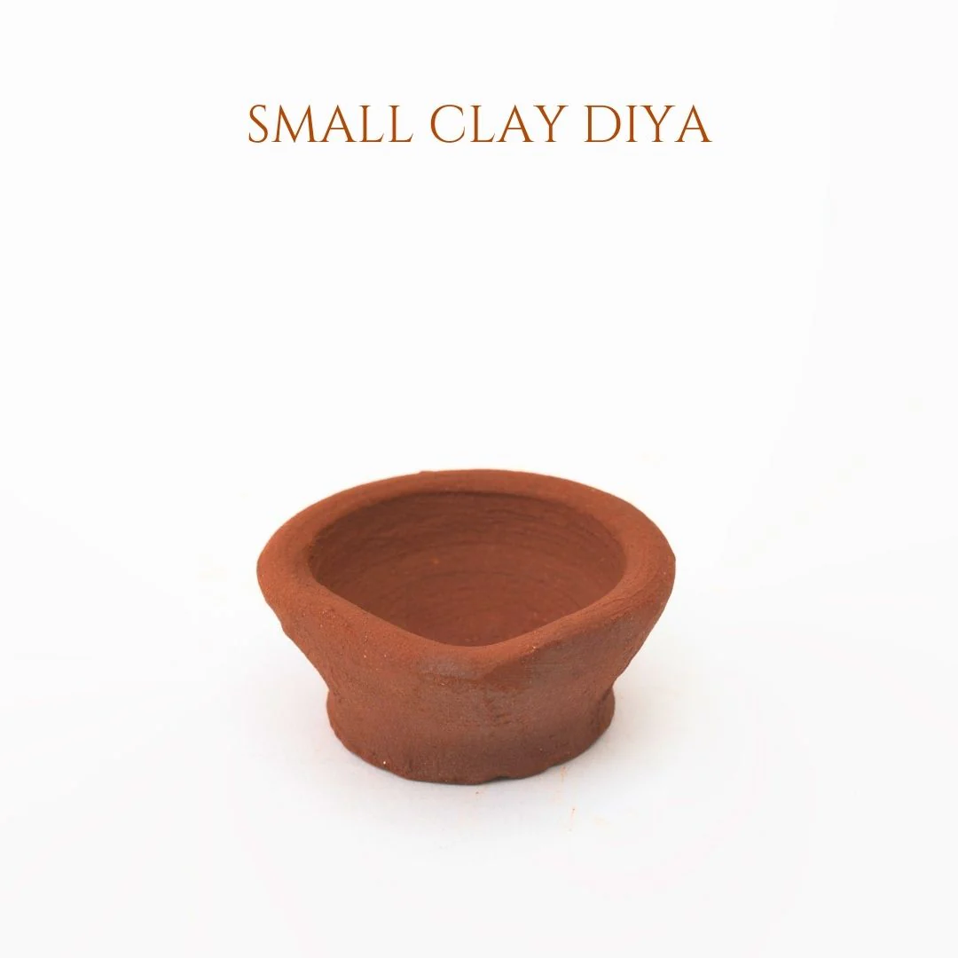 Decorative Clay Diyas - Handcrafted for Diwali (Set of 5 & 10) - Image 3
