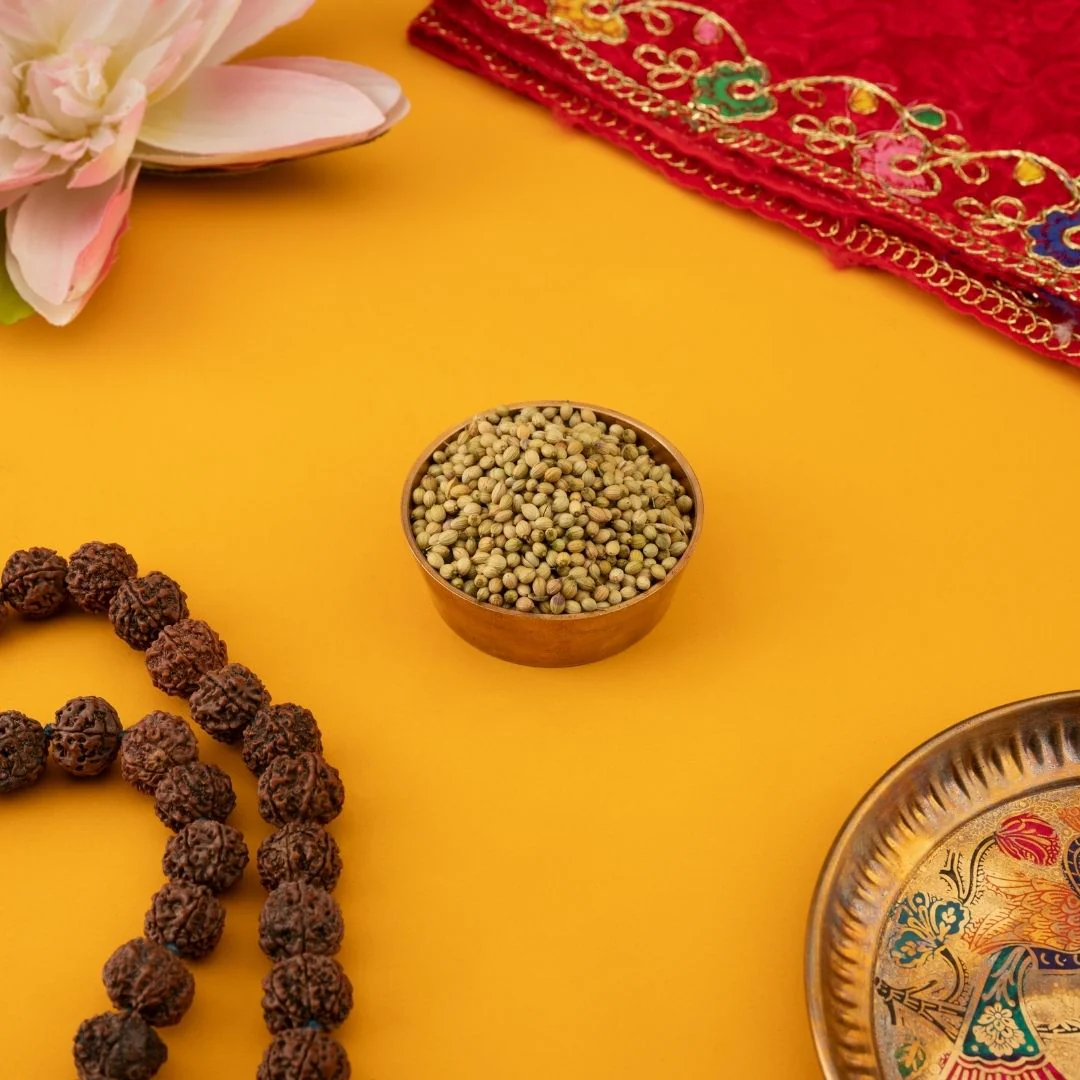 Coriander Seeds (Sabut Dhaniya) – Sacred for Pooja (10g)