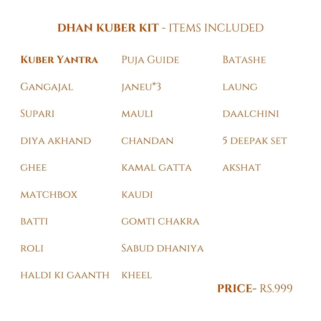 Dhan Kuber Pooja Samagri Kit | Lakshmi Poojan Samagri List - Image 3