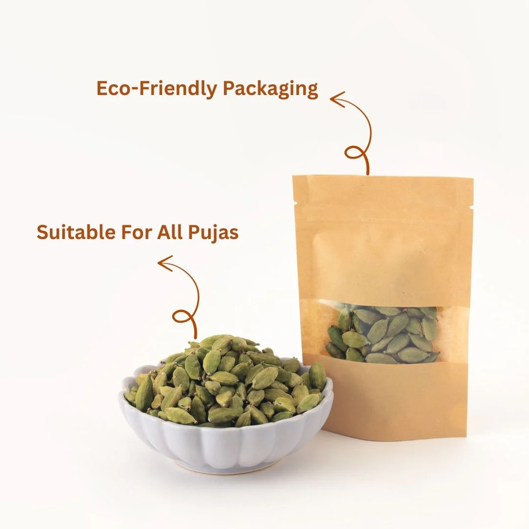 Elaichi (Premium Green Cardamom) – Sacred for Pooja (10g) - Image 4