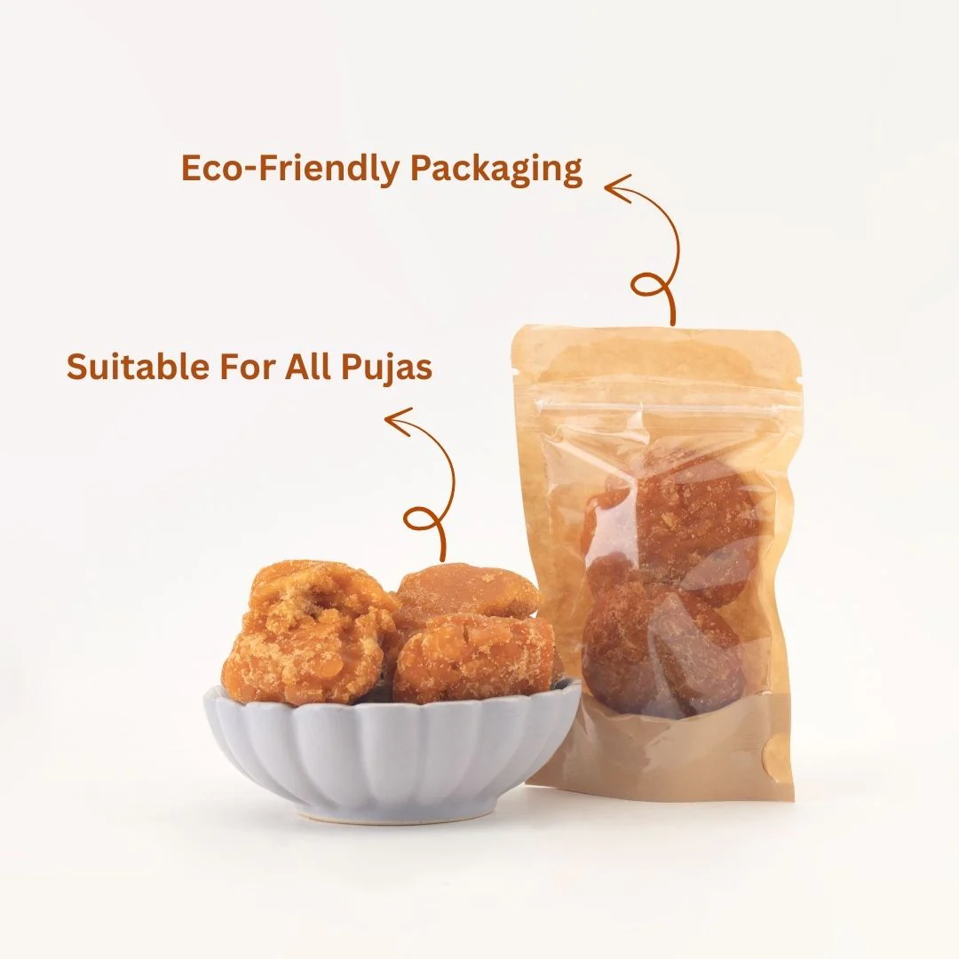 Gud (Organic) – Jaggery Cubes Small For Pooja & Health (100g) - Image 4