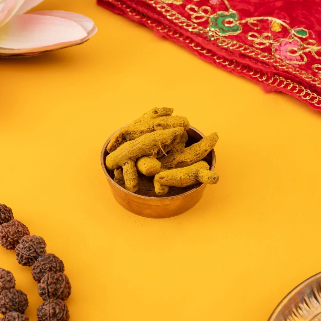 Haldi ki Ganth (Turmeric Root) – Sacred for Pooja & Wealth (50g) - Image 3