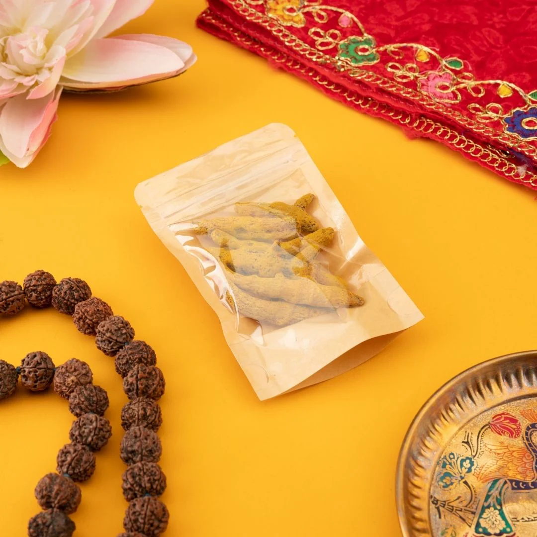 Haldi ki Ganth (Turmeric Root) – Sacred for Pooja & Wealth (50g) - Image 5