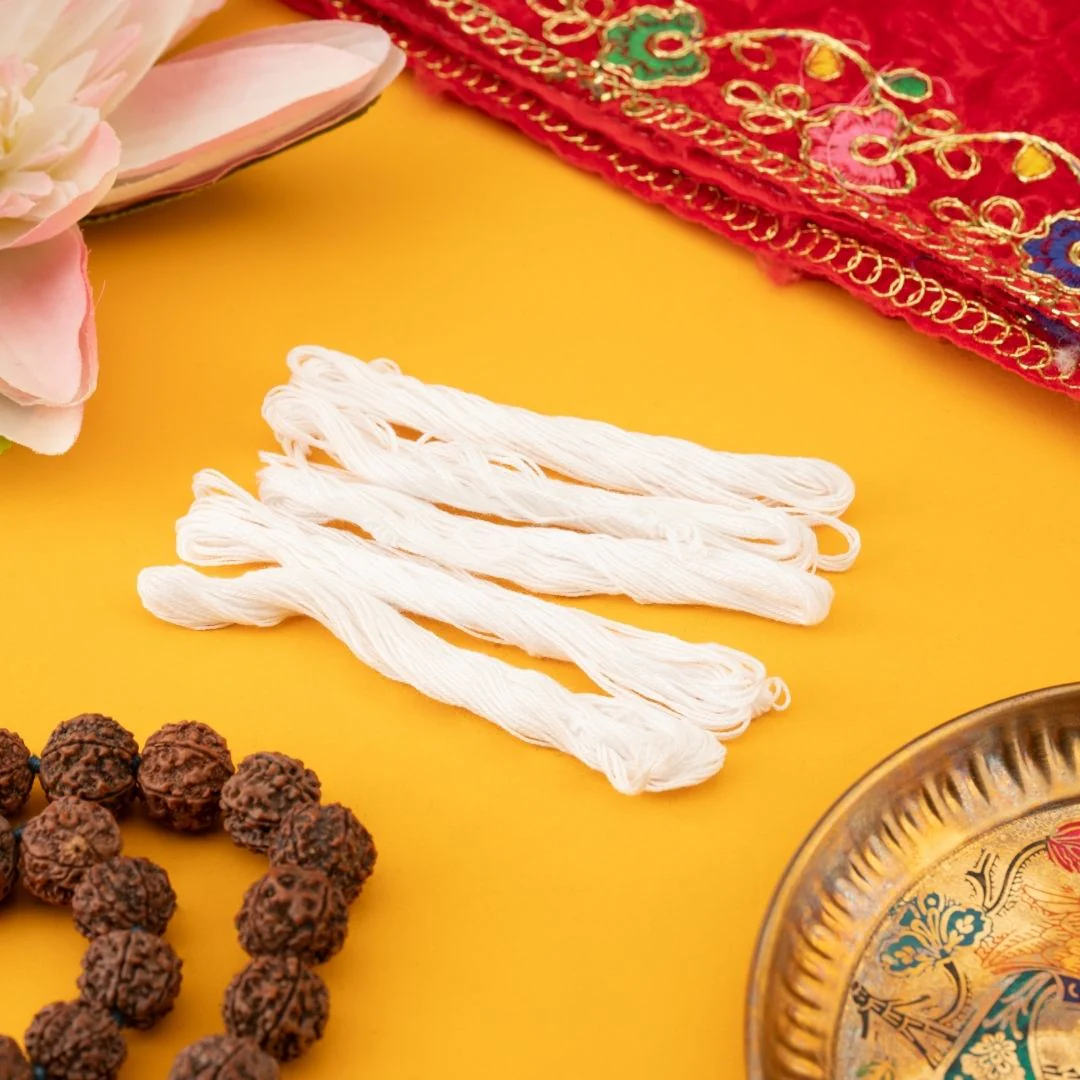 Sacred Janeu (Upnayan Sanskar) for Thread Ceremony & Pooja – Pack of 1 Pc & 5 Pcs - Image 3