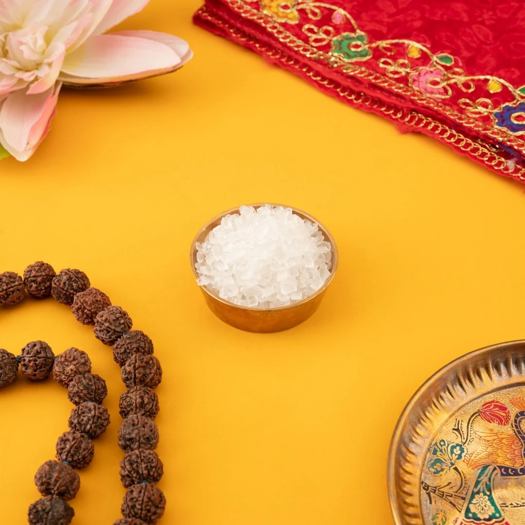 Mishri (Pure Mishri Sugar) Rock Sugar – Sacred for Pooja (100g)