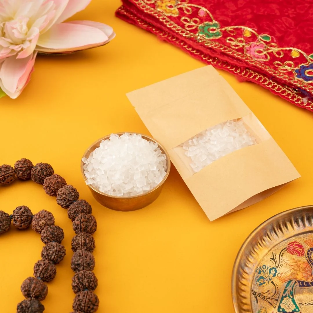 Mishri (Pure Mishri Sugar) Rock Sugar – Sacred for Pooja (100g) - Image 3