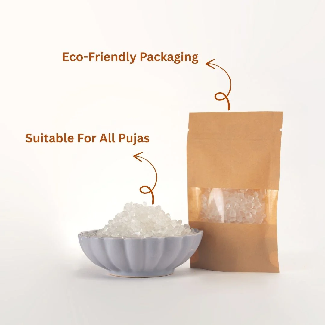 Mishri (Pure Mishri Sugar) Rock Sugar – Sacred for Pooja (100g) - Image 4