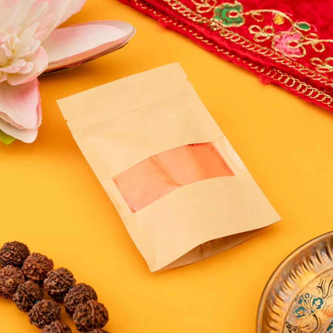 Orange Sindoor Powder – Sacred for Pooja (30g) - Image 3
