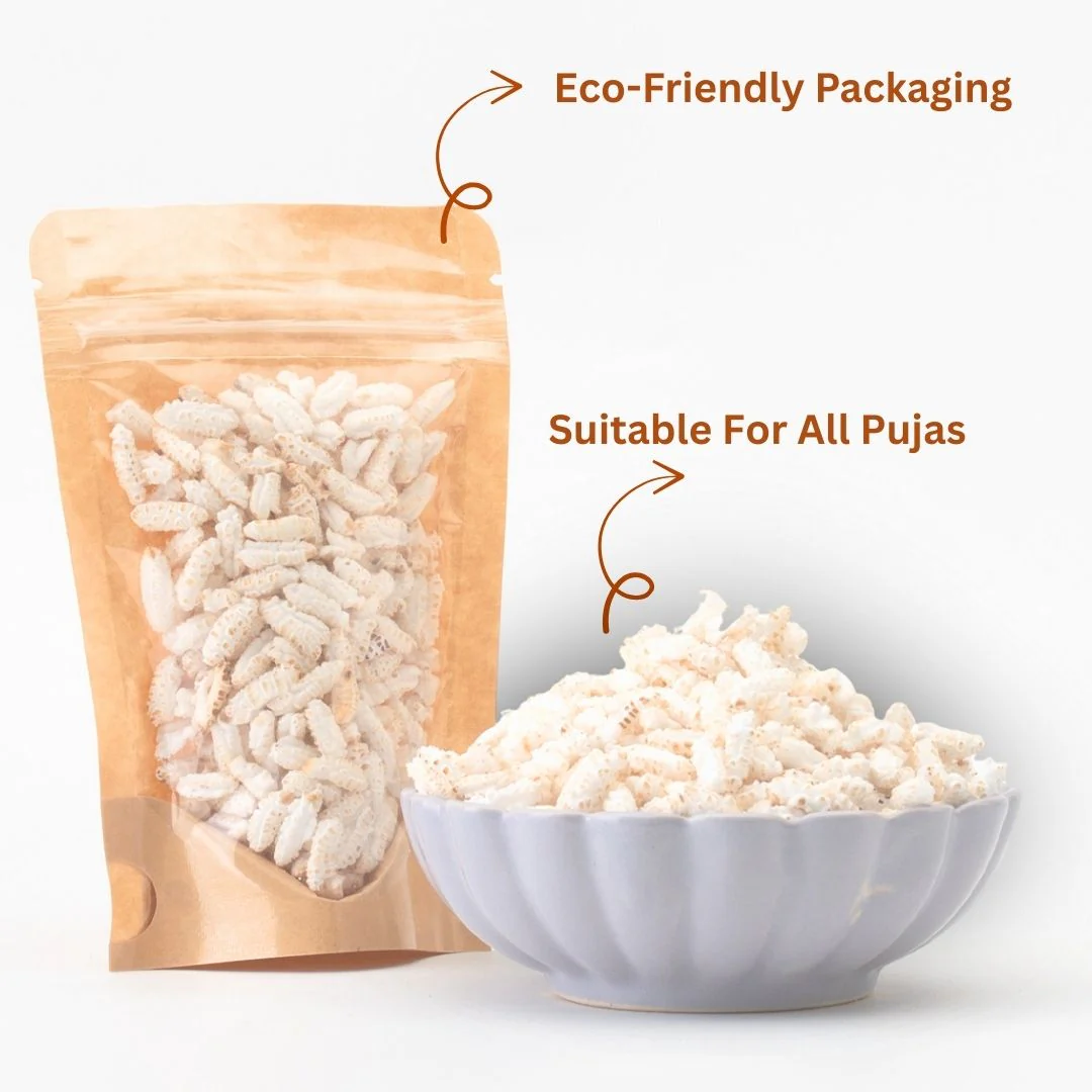 Kheel (Murmure) for Diwali Puja - Sacred Puffed Rice (20g) - Image 4