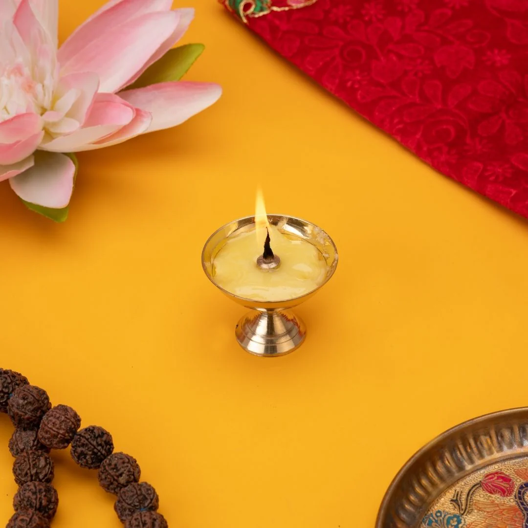 Brass Diya – Pure Brass Deepam for Pooja & Home Decor