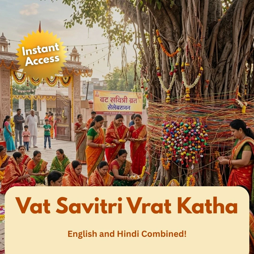 Vat Savitri Vrat Katha E-Book – Complete Puja Vidhi, Banyan Tree Rituals & Story